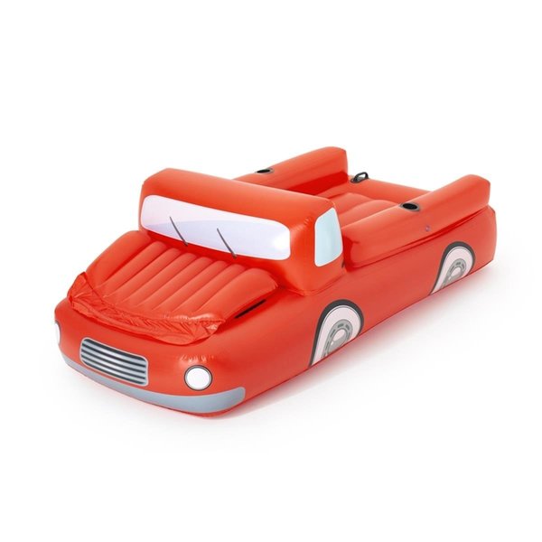 Bestway Bestway 8066348 H2OGO Vinyl Inflatable Big Red Truck Floating Lounger - Red 8066348